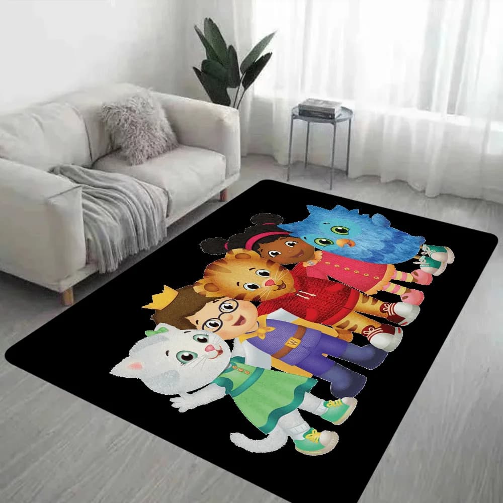Daniel-Tigers Stop Corridoio Tappeto Lavabile Antiscivolo Soggiorno Divano Sedie Area Zerbino Cucina Zerbino Area Rug