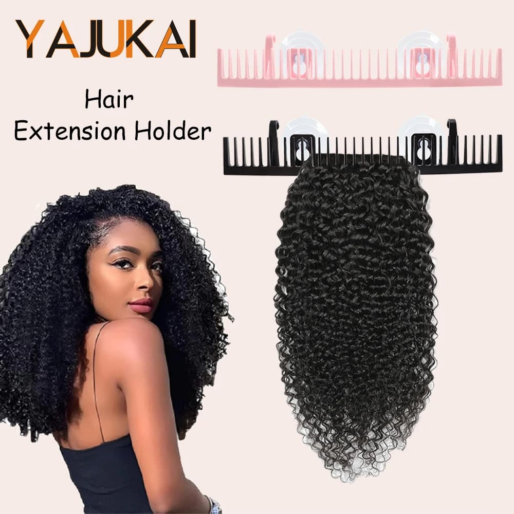 Supporto per estensioni dei capelli e gancio a ventosa per lo styling dei capelli Supporto per estensione dei capelli montato a parete Accessori per parrucche per stendibiancheria