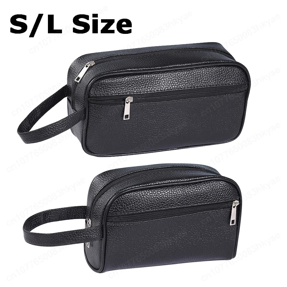 Unisex Retro Wristwear PU Leather Business Bag Travel Bag for Women Bag for Cosmetics Travel Bag for Phone with Credit Card