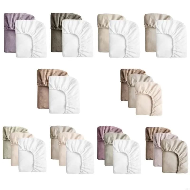 1 set comodo lenzuolo con angoli per culla per neonati, morbido e traspirante, custodia per letto con angoli per culla, per