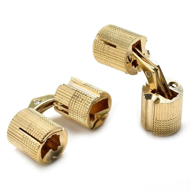 New 2026 8-18mm Copper Barrel Hinges Concealed Cabinet Hidden Invisible Brass Door Hinges For Furniture Hardware Gift Box