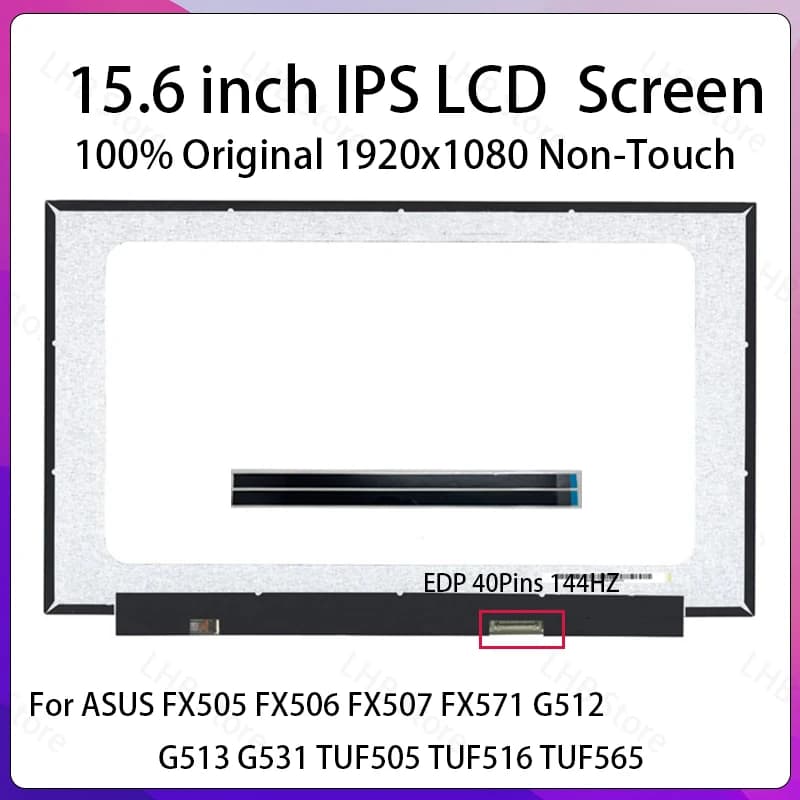 Schermo LCD da 15,6 pollici 144Hz LM156LF2F01 per ASUS FX505 FX506 FX507 FX571 G512 G513 G531 TUF505 TUF516 TUF565 Pannello Display Matrix