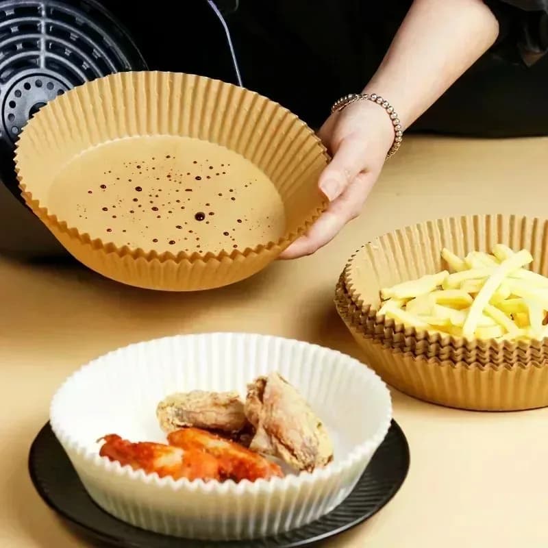 50/100/200 Pieces Furnace Paper Air Fryer, Round Sheets for Air-Fryer, Kitchen Accessories
