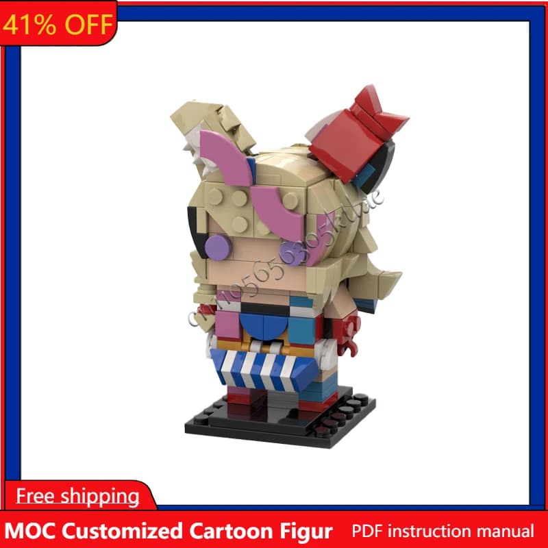 245Pcs MOC Movie Characters Collect Series Polka Brickheadzes Model DIY Creative Puzzle Birthday Cartoon Anim Figures Toys Gifts