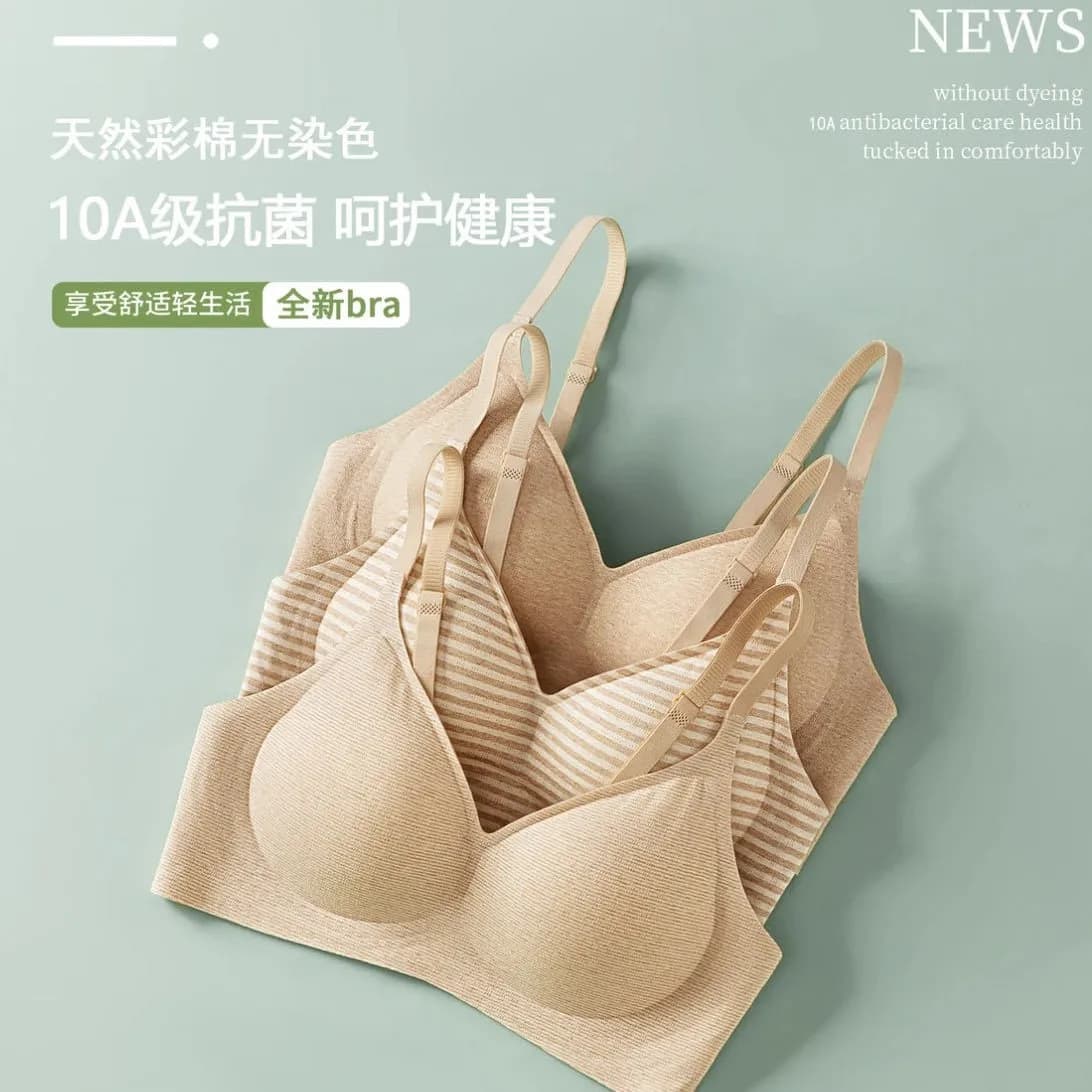 Nuovo comodo supporto morbido e traspirante Intimo senza traccia Donne Seni piccoli raccolgono reggiseno a coppa fissa senza ferretto da donna