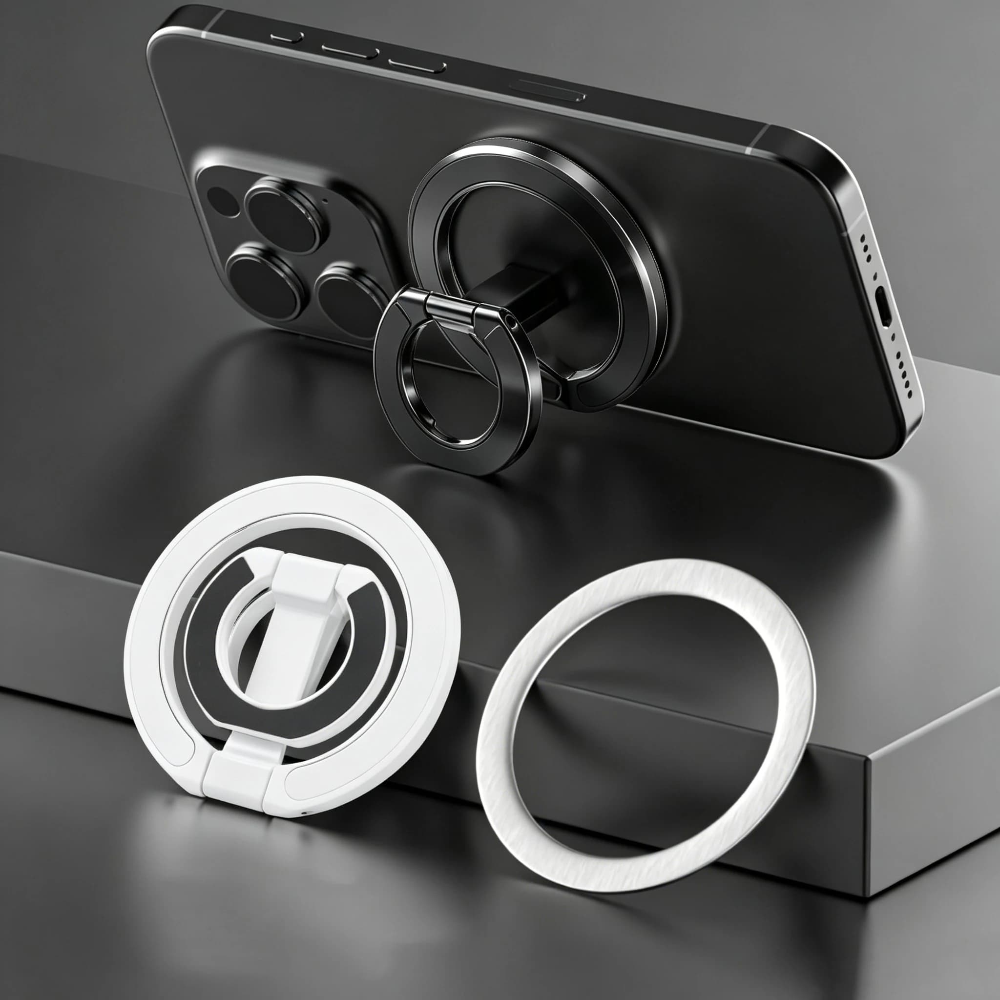 For MagSafe Double Sided Magnetic Phone Ring Holder Portable Folding Cellphones Stand Phone Accessories Support Bracket Grip Tok