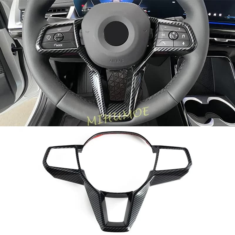 Per BMW X1 iX1 U11 X2 iX2 28i 2024 2025 Interni auto in fibra di carbonio Interruttore al volante Telaio di copertura Trim Accessori