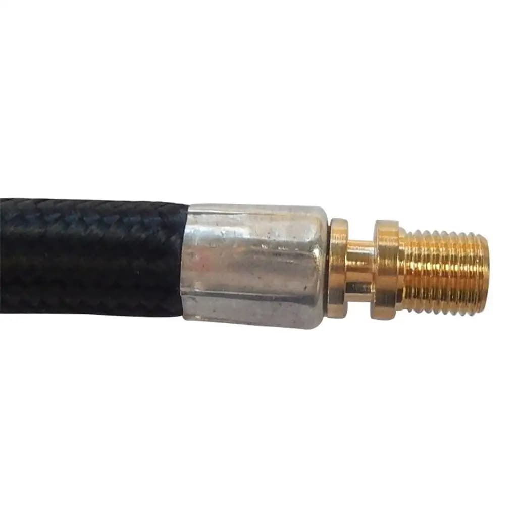 Braided Inflator Hose Extension Metal Nylon Tire Pump Connection Clip for Bike Motorcycle Car Bus Air Compressor Filling