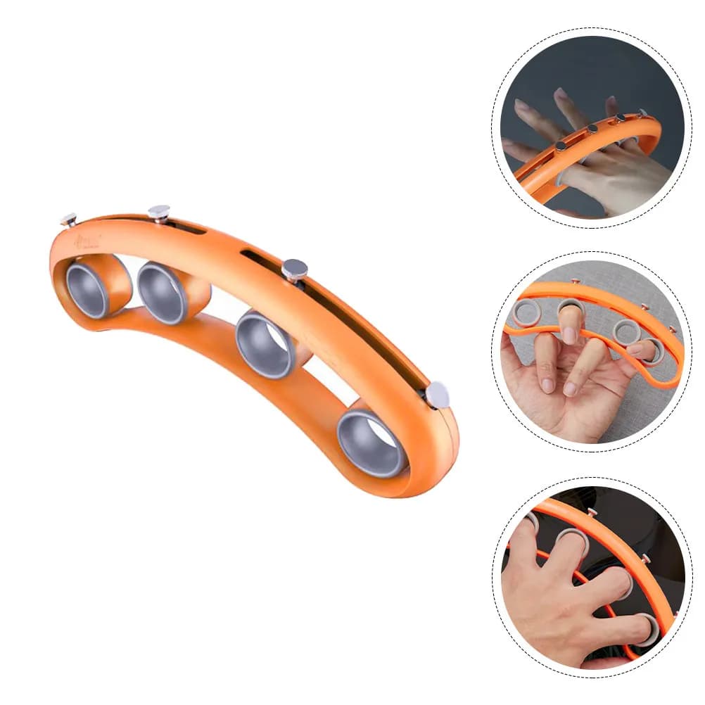1 Pezzo Espansore per Dita in Plastica, Accessorio per Strumenti Musicali, Arancione, per Chitarra, Ukulele, Pianoforte, Basso, Violino