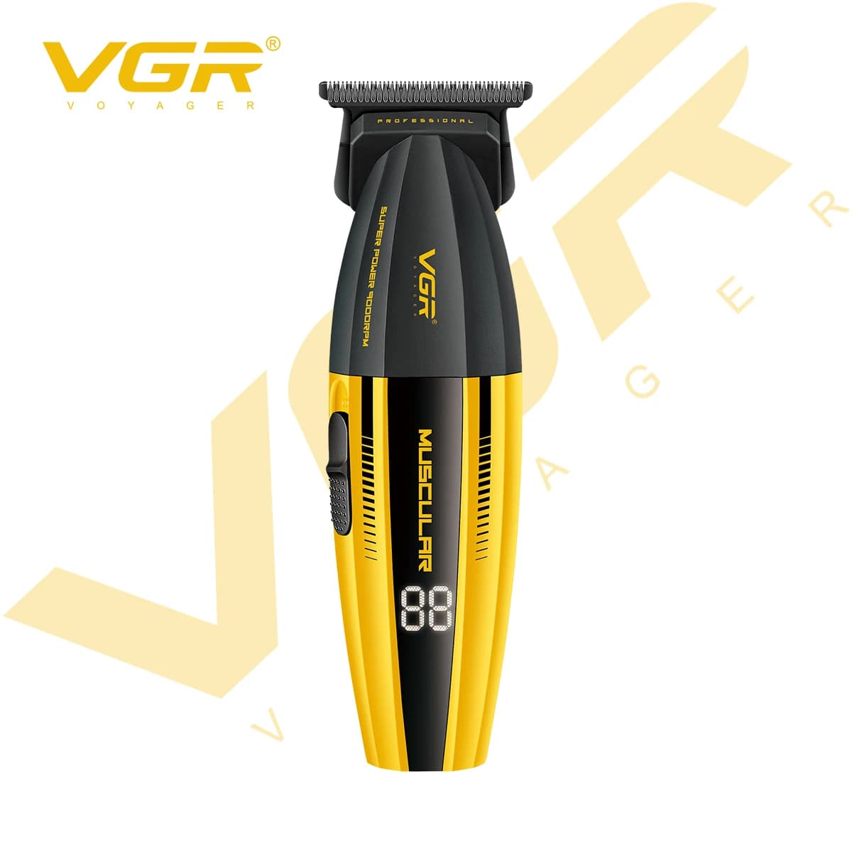 VGR V-285T professional high-end haircuts, made of metal, mecha style, for man, electric, for hairdresser and home use, for oil cutting and molding.