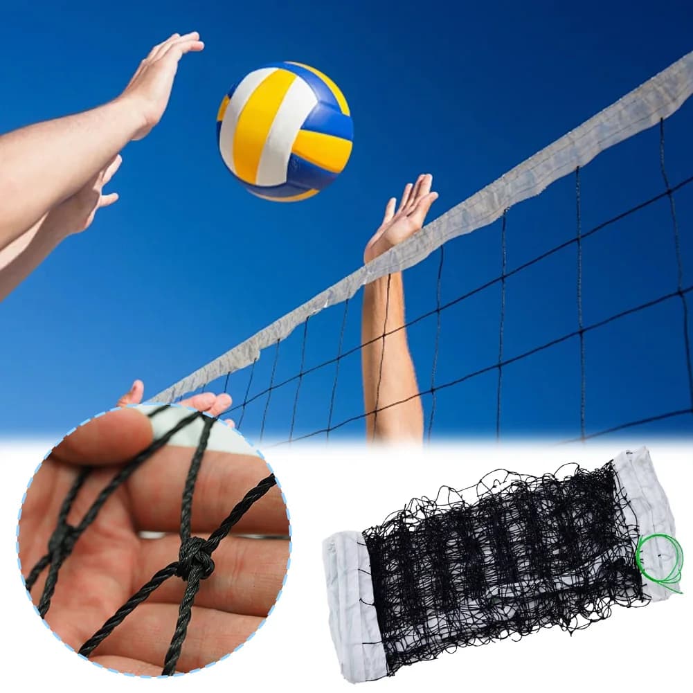 Rete da Pallavolo 950cm, Rete Resistente per Esterni, Facile da Montare, per Allenamento in Giardino, Spiaggia, Piscina, Interno ed Esterno
