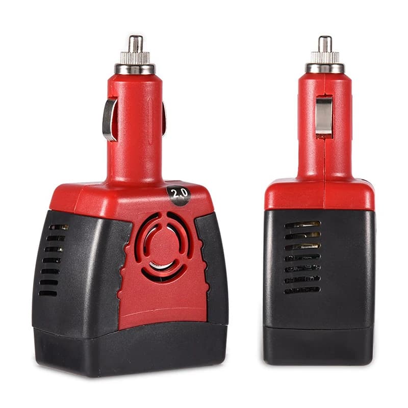 150W Accendisigari portatile Car Power Inverter DC 12V a AC 220V con porte USB 2.1A Adattatore caricatore Splitter per auto