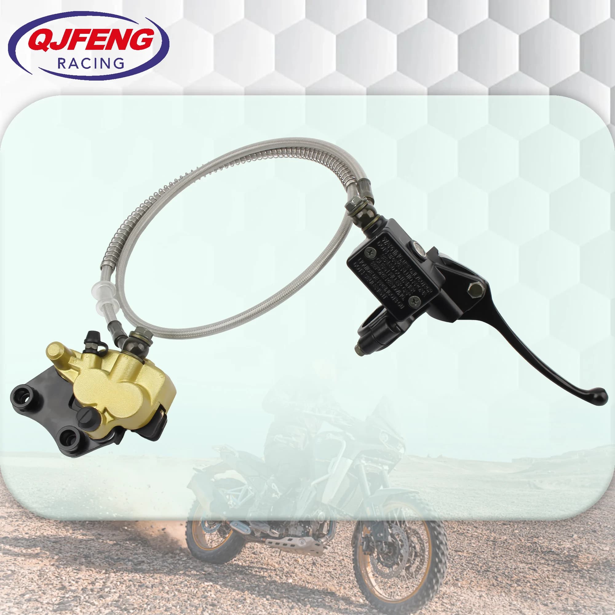 Gruppo Pompa Freno Anteriore per Moto da Cross e Pit Bike, Compatibile con CRF50 Apollo Little Flyhawk 110-125cc, Accessori per Fuoristrada ed Enduro