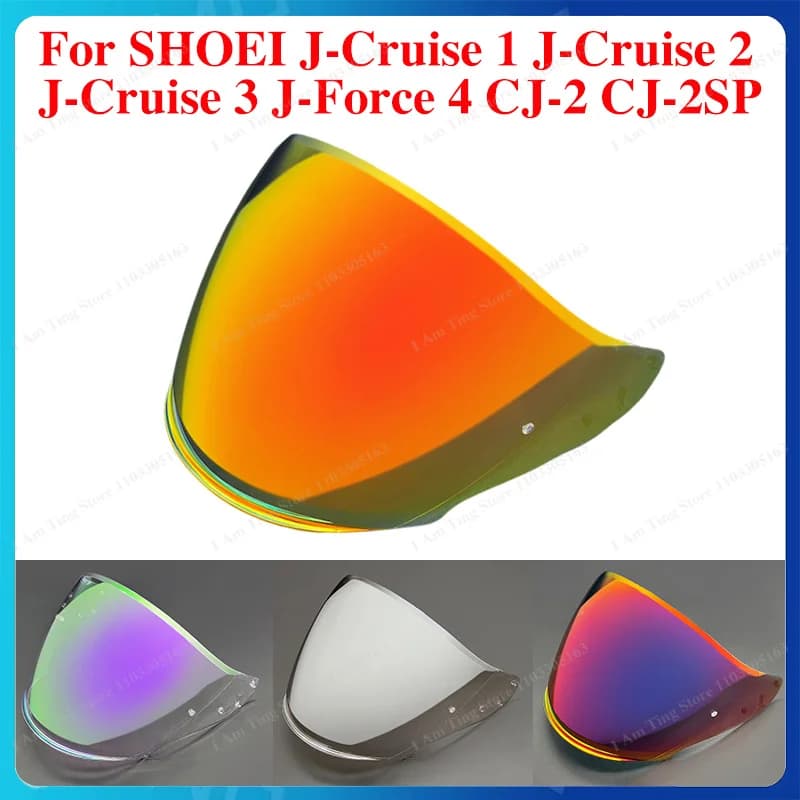 Motorcycle Helmet Visor Lens For SHOEI J-Cruise1 J-Cruise2 J-Cruise3 J-Force4 CJ-2 CJ-2SP Replace Anti-UV Dustproof Windshield