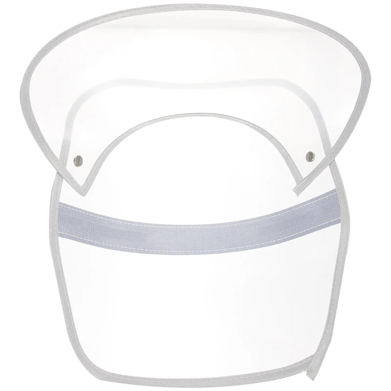 Raincoat Hat Shield Visor Detachable Clear Plastic Rain Poncho Cap Face Protector Raincoat Accessories Rain Poncho Hat Visor