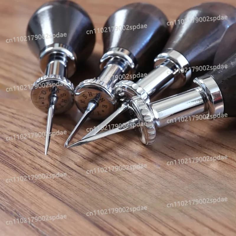 Detachable Needle T Series Leather Sewing Cone 304 Stainless Steel DIY Leather Craft Diamond/Round/French Punch Tool