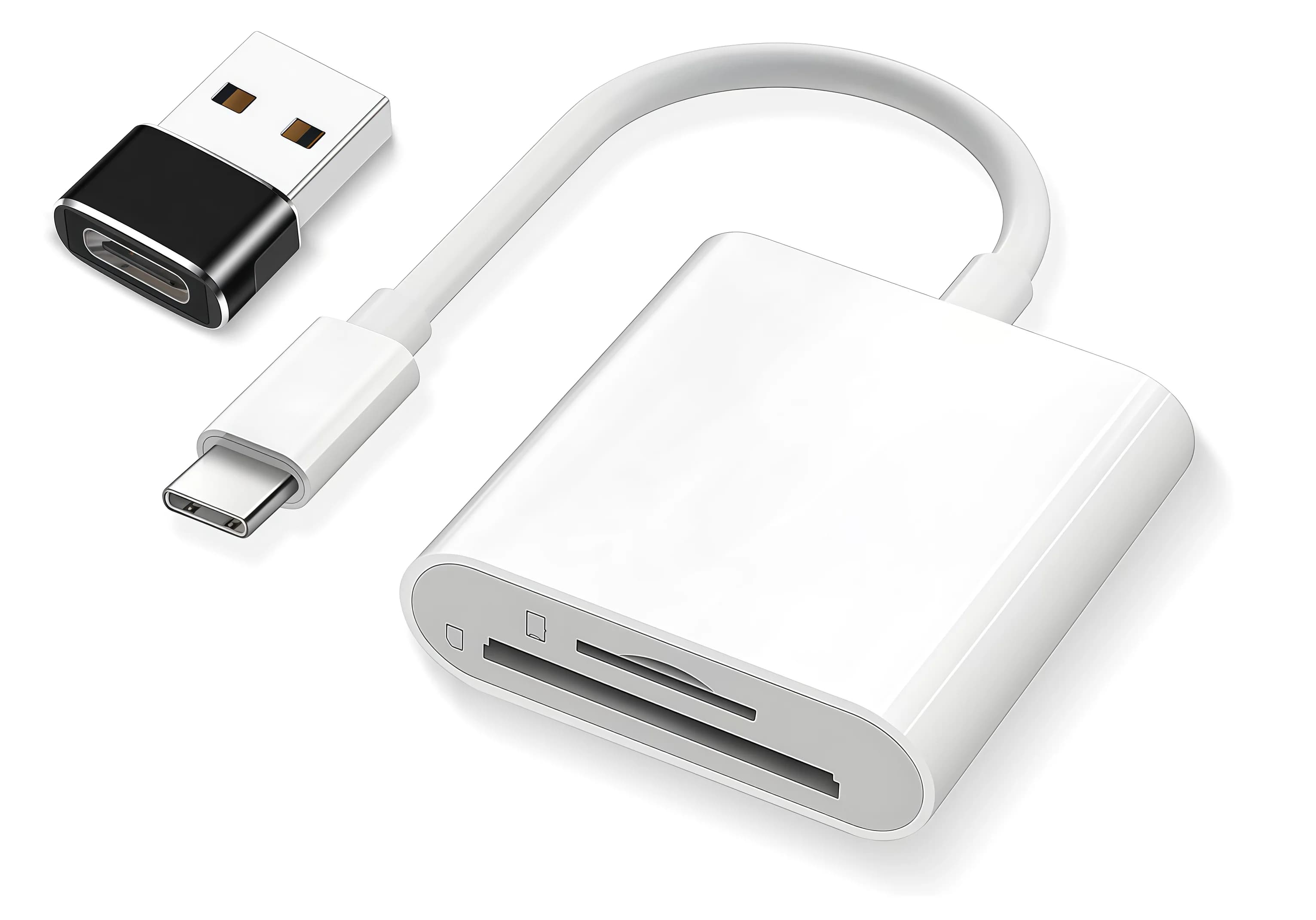 SD Card Reader USB C to SD Memory Card Adapter Digital Camera Adapter iPhone,Supports SD and TF Card for iPad And More