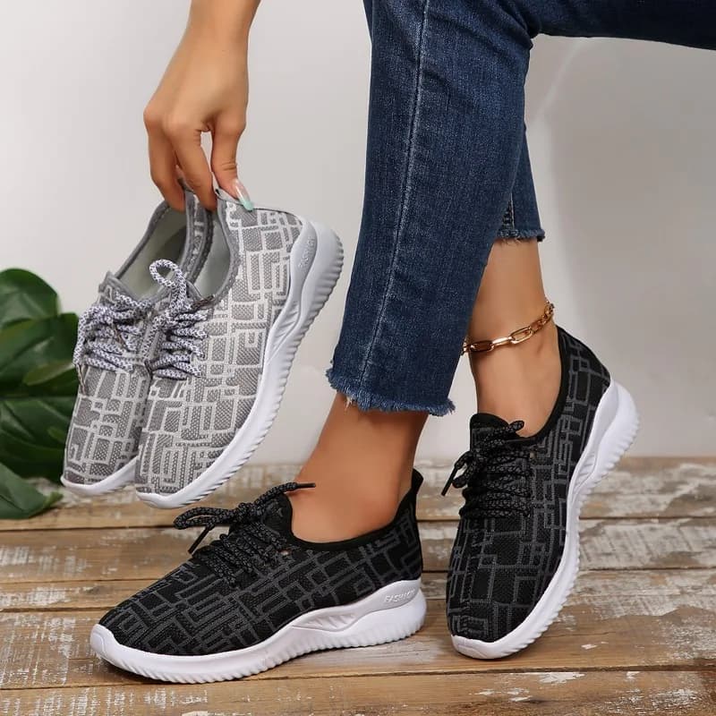 Scarpe da ginnastica da donna Scarpe da corsa alla moda traspiranti Scarpe casual comode Deodorante Fondo morbido Scarpe sportive da donna leggere