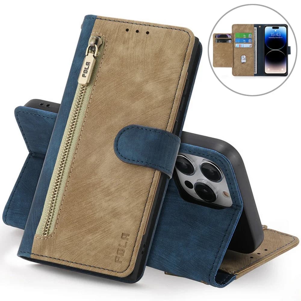 Per Oneplus Nord 4 5G Portafoglio con cerniera Custodia in pelle RFID OnePlus Nord CE 4 3 2 Lite Cover di lusso One Plus Nord 4 3 2 2T Funda