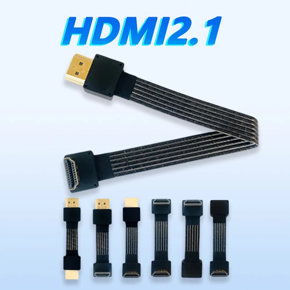 HDMI 2.1 video cable to connect 8K computer monitor - oxygen-free copper with 4K 240Hz high definition cable silver plated