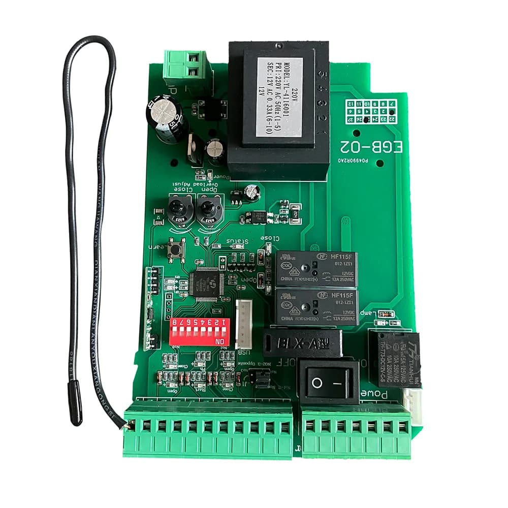 Scheda di controllo intelligente per apricancello scorrevole AC110V/220V Supporta telecomandi Rolling Code 433 MHz, finecorsa e fascio di sicurezza compatibile