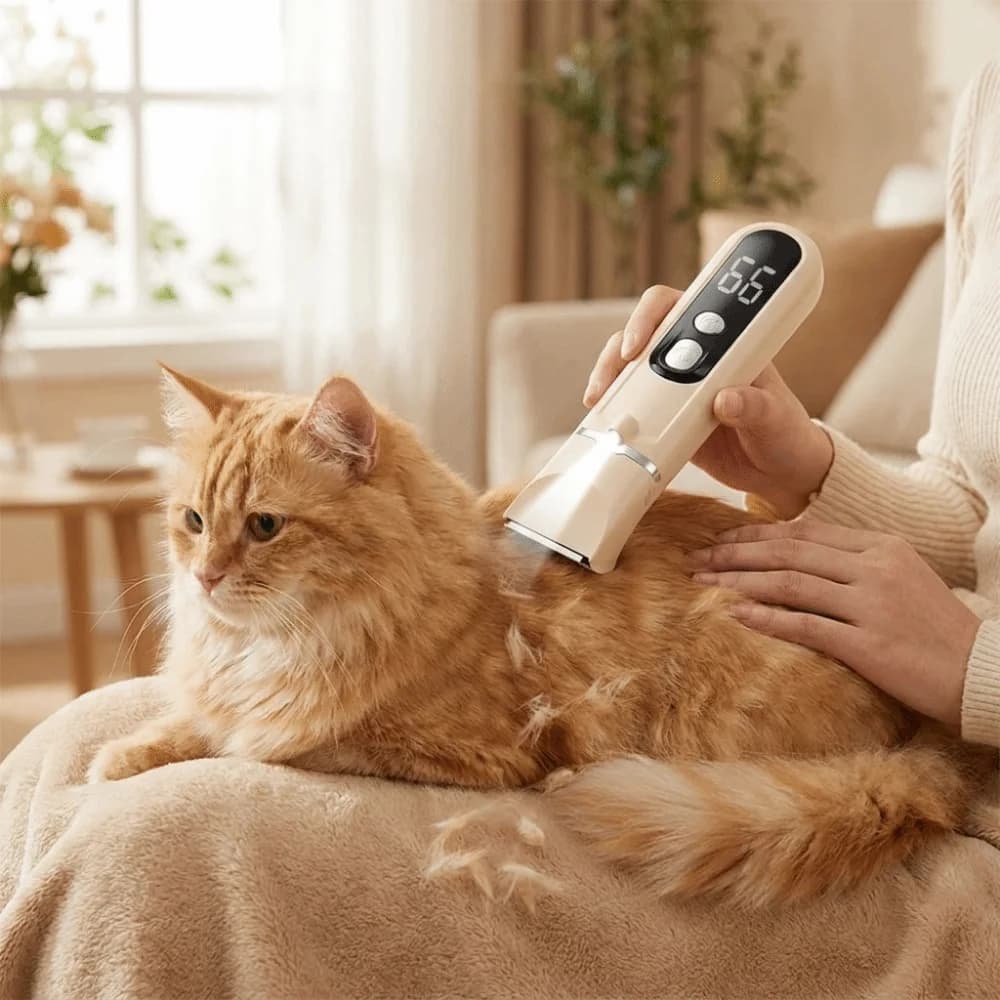 Professional Pet Hair Clipper USB Rechargeable Low Noise Dog Grooming Trimmer Cordless Pet Nail Grinder Dogs Haircut