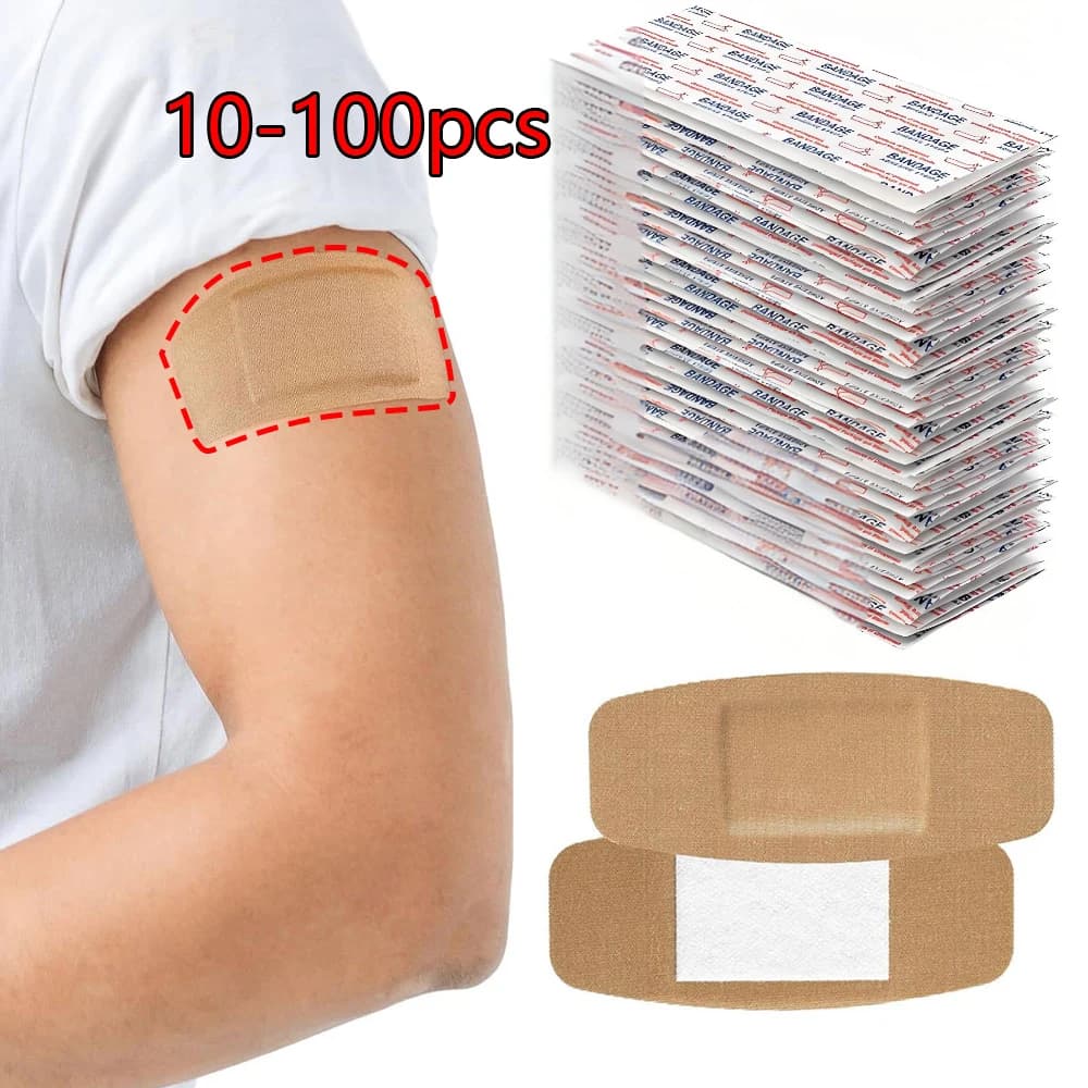 5x10cm Elastic Wound Adhesive Plaster Breathable Skin Patch First Aid Home Travel Outdoor Camp Emergency Kits