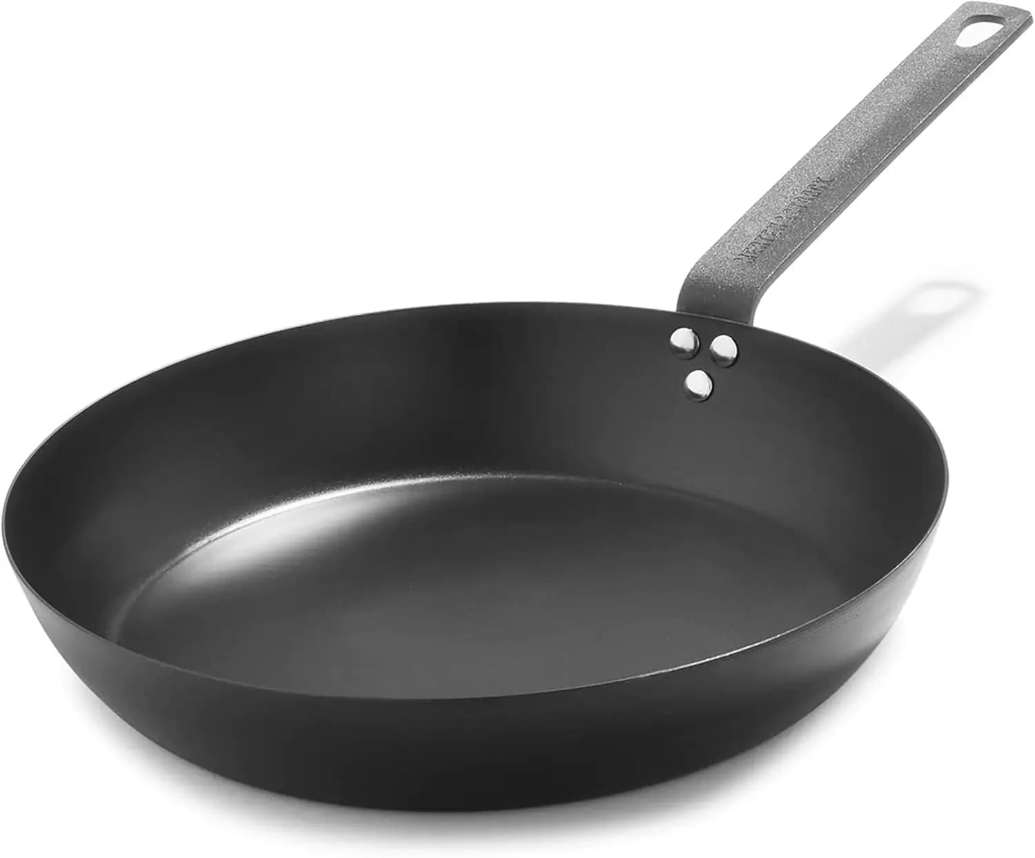 Pre Seasoned Carbon Steel 12” Frying Pan Skillet, Use on Induction, Oven Use
