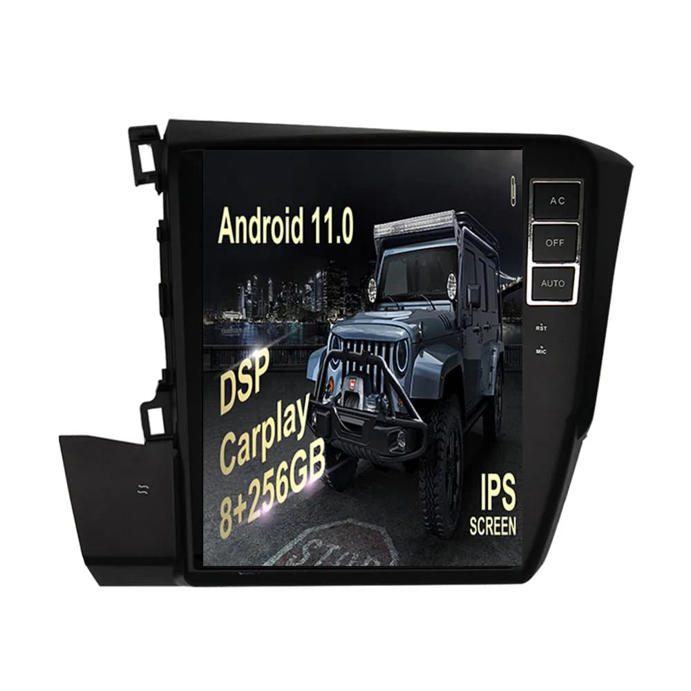 Car Radio with GPS Navigation Screen, Central Multimedia Player, Carplay, Auto Stereo, Head Unit, For Honda Civic 2012+