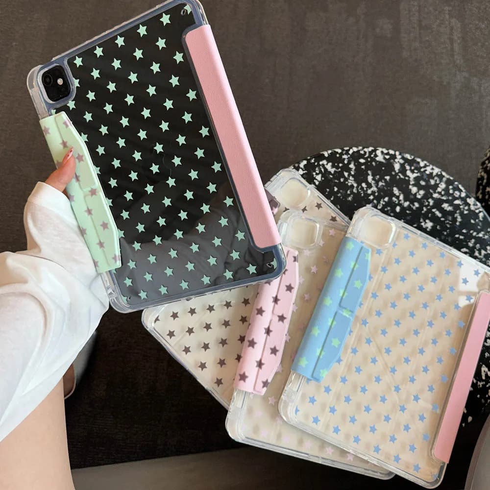Custodia a schermo intero delle stelle per iPad Air 11 Custodia iPad 10th 11th A16 9th Cover iPad Pro11 4 5 10.9in 12.9 M2 M3 M4 Portapenne