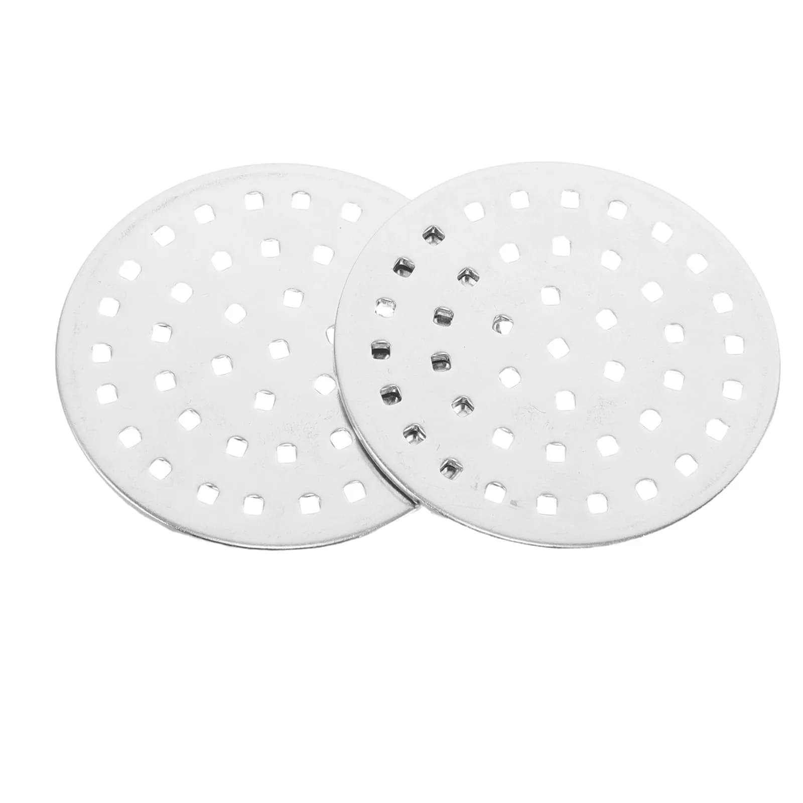 2 Pezzi Stampo per Pasta Manuale in Acciaio Inossidabile, Disco di Ricambio per Macchina Pressa Pasta, per Spaghetti Fatti in Casa e Pasta di Precisione
