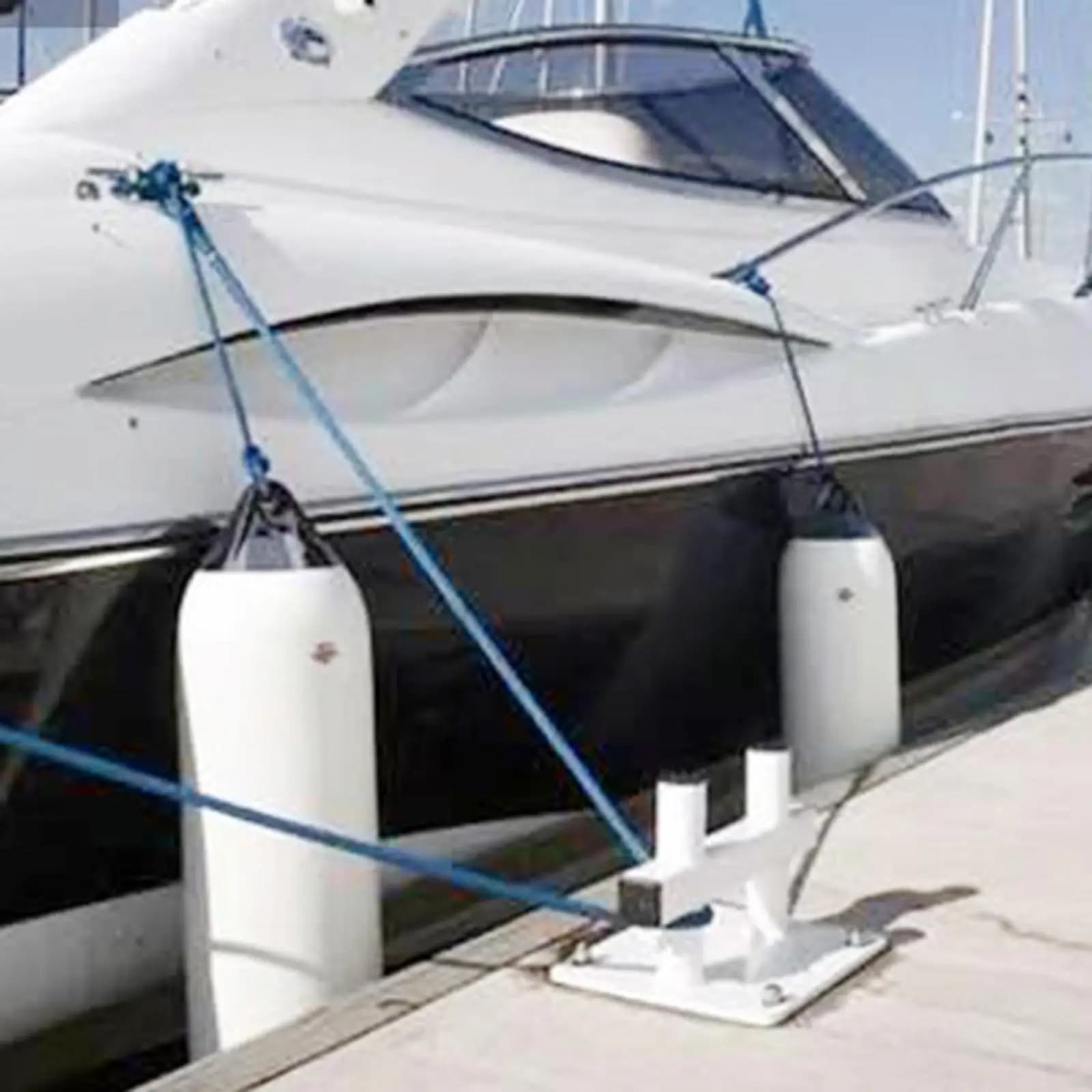 Inflatable Marine Boat Fenders Set with Ropes PVC Docking Bumpers for Outdoor Sailing and Pontoon Boats