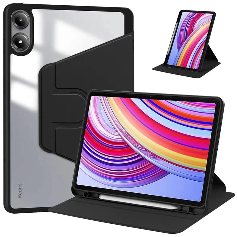 Per Redmi Pad Pro 12.1 pollici 360 Rotante Magnetico Smart Tablet Cover Per Xiaomi Redmi Pad Pro 12.1 2024 Custodia con Portapenne