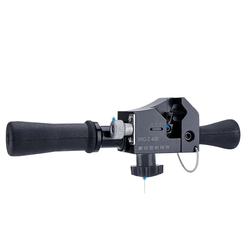 Spellatura Cavi Rotante BXQ-Z-40B, Strumento Spellacavi per Cavi in Pelle, Forbici per Spellatura Cavi in Fibra Ottica