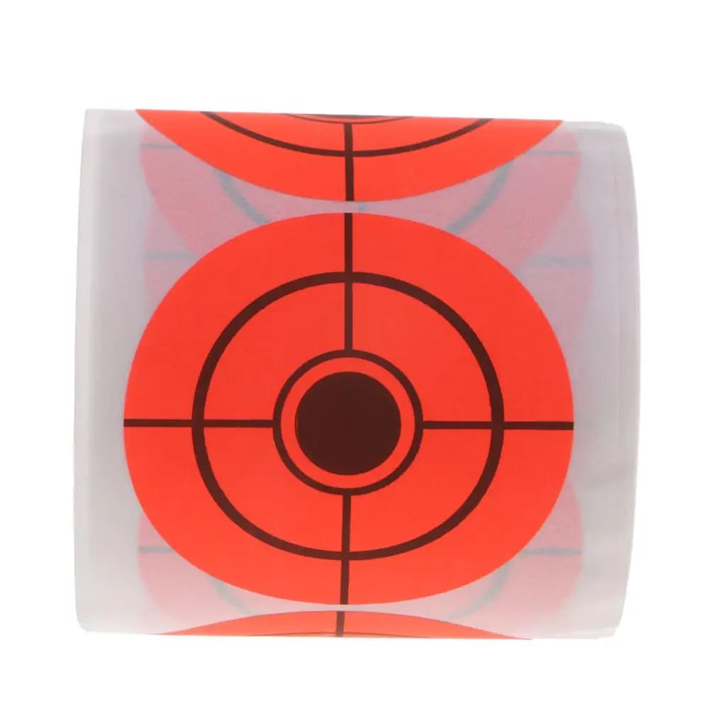 Bersagli di Carta Arancioni Luminosi Autoadesivi per Tiro con l'Arco, Adesivi per Allenamento e Pratica, 5cm per Poligono di Tiro