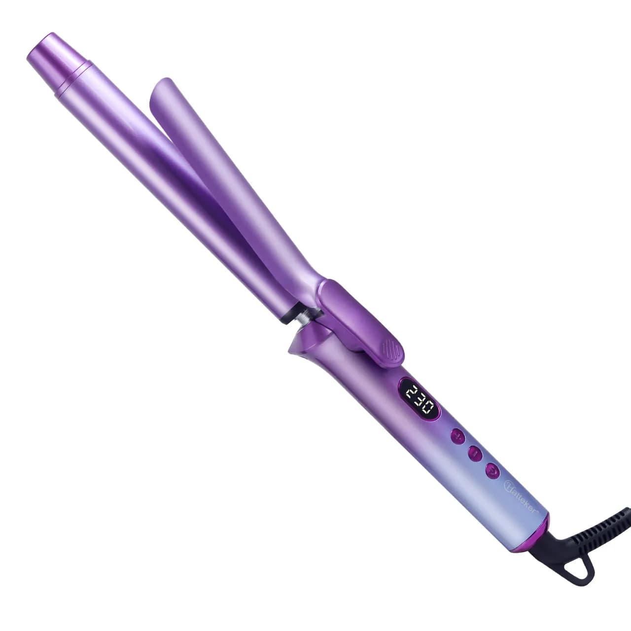 Hatteker EU PLUG Ferro arricciacapelli da donna per onde grandi 25mm con display digitale e controllo della temperatura, strumento per lo styling dei capelli