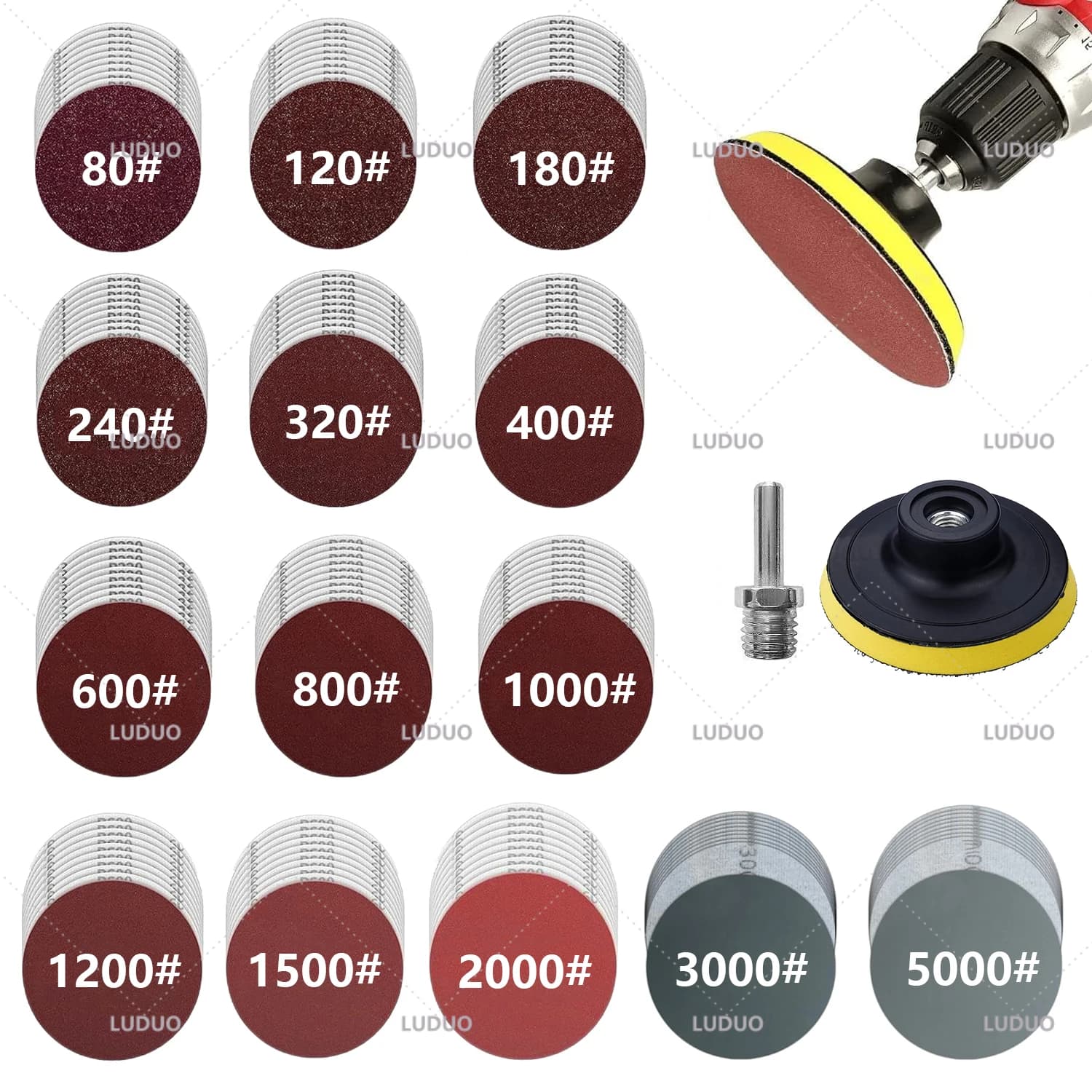 30/15PCS Auto Dettagli Faro Kit Restauro Tampone di Lana Ceretta Spugna Interfaccia Pad Auto Luce Levigatura Lucidatura Lavaggio Pulito