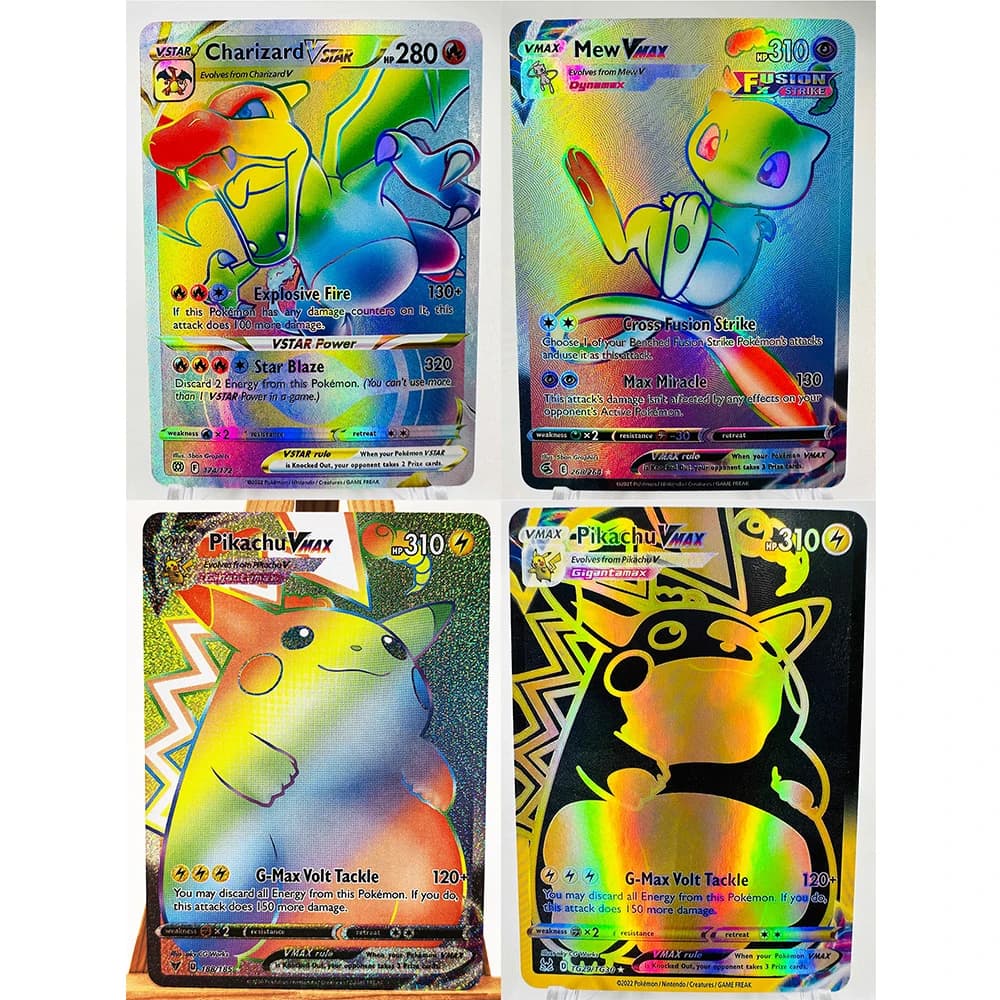 PTCG STAR Charizard Mewtwo Inglese Giocattoli Hobby Hobby Da Collezione Gioco Collezione Anime Carte
