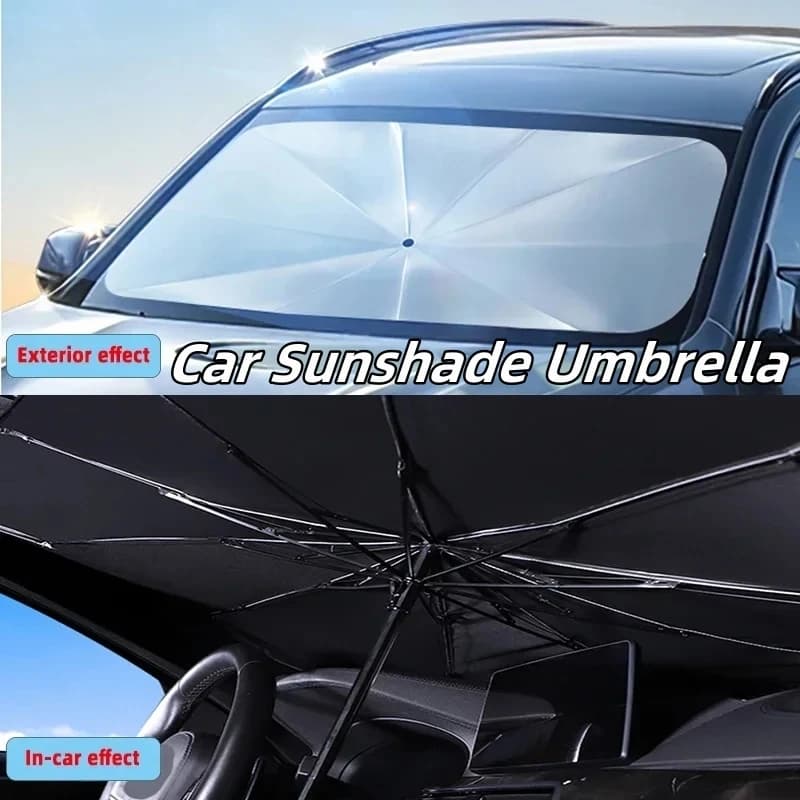 Ombrellone per auto Ombrello Parasole per auto Protezione Parasole Estate Sole Interni Parabrezza Protezione Accessori per auto Parasole Ombrellone
