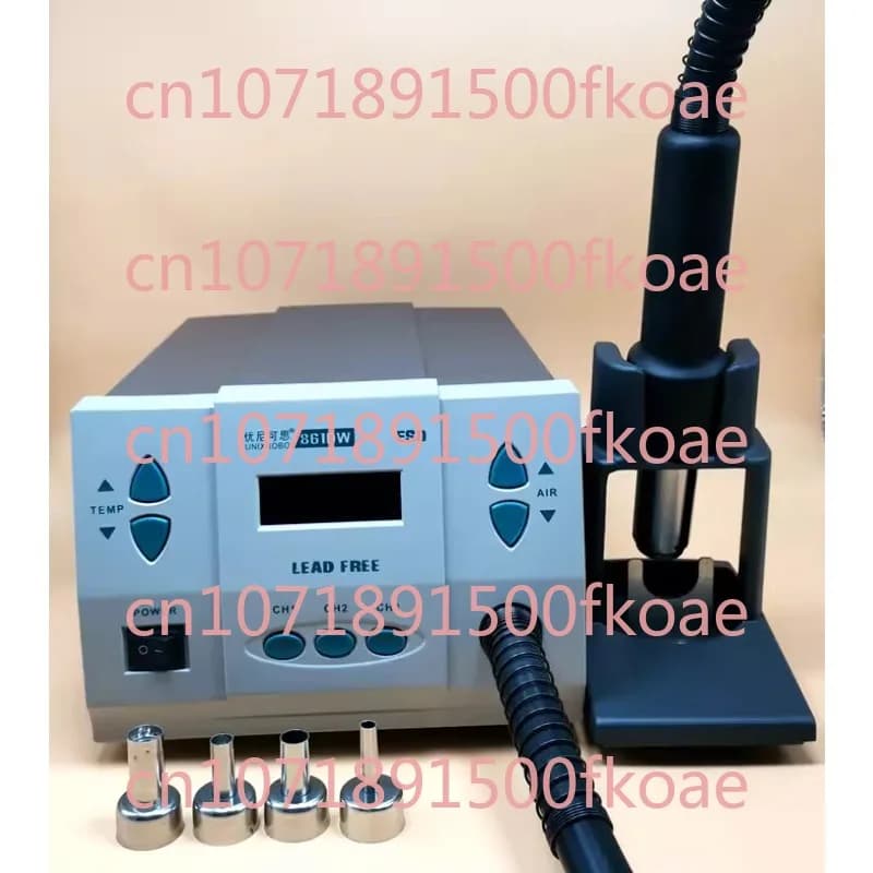 Pistola termica UNIXROBO 861DW, display LCD, memorizzazione del sonno, conversione dell'aria diretta a ciclone