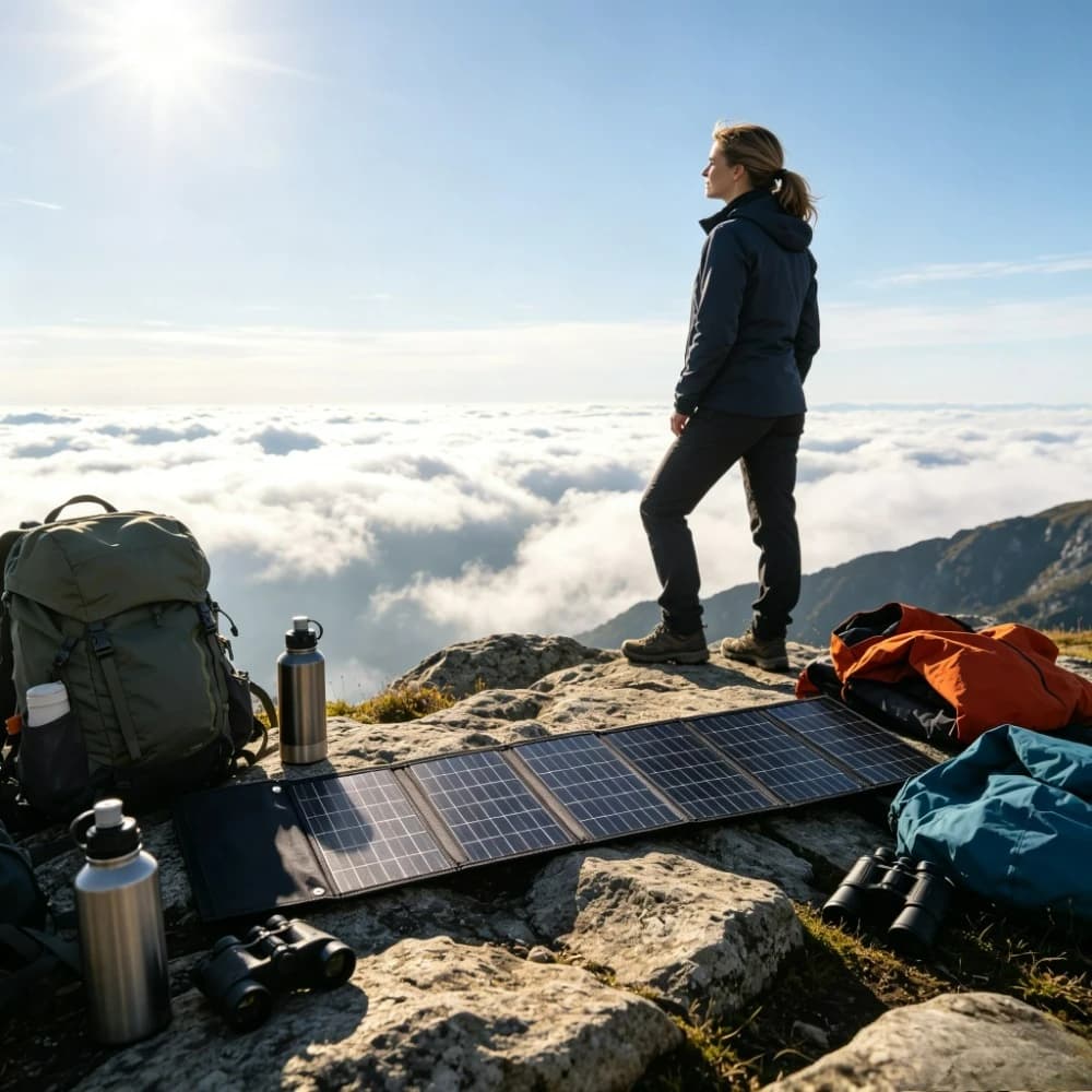 50W 90W Dual USB DC Waterproof ETFE Solar Power Bank Portable Foldable Solar Charger For Camping Hiking Cycling Fishing Drone
