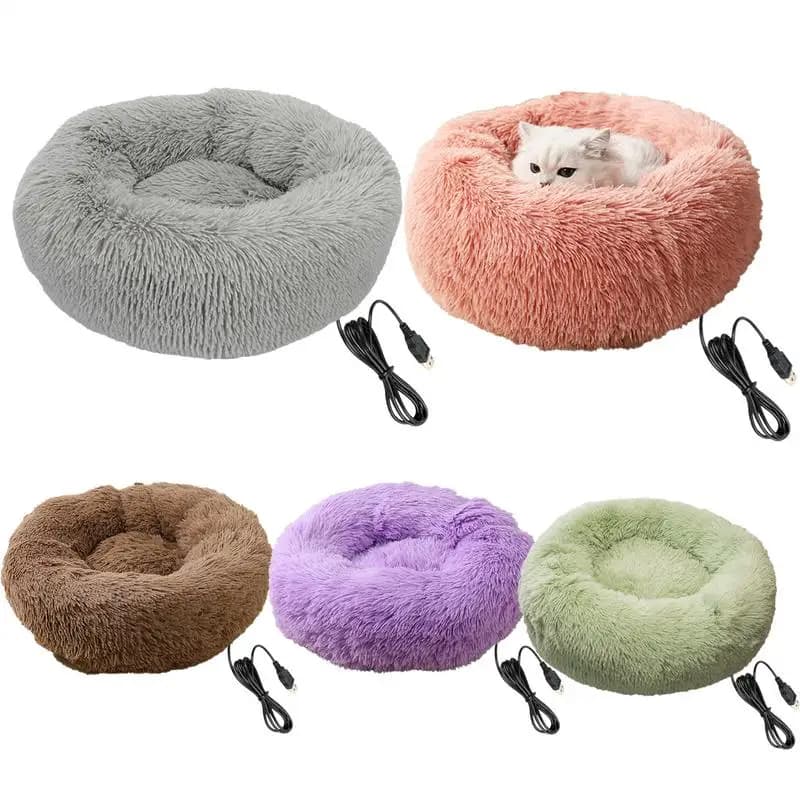 Letto per cani riscaldato elettrico Cuscinetti riscaldanti per animali domestici morbidi e confortevoli Tappetino per gatti con ricarica USB Tappetino per animali domestici riscaldanti per interni caldi invernali