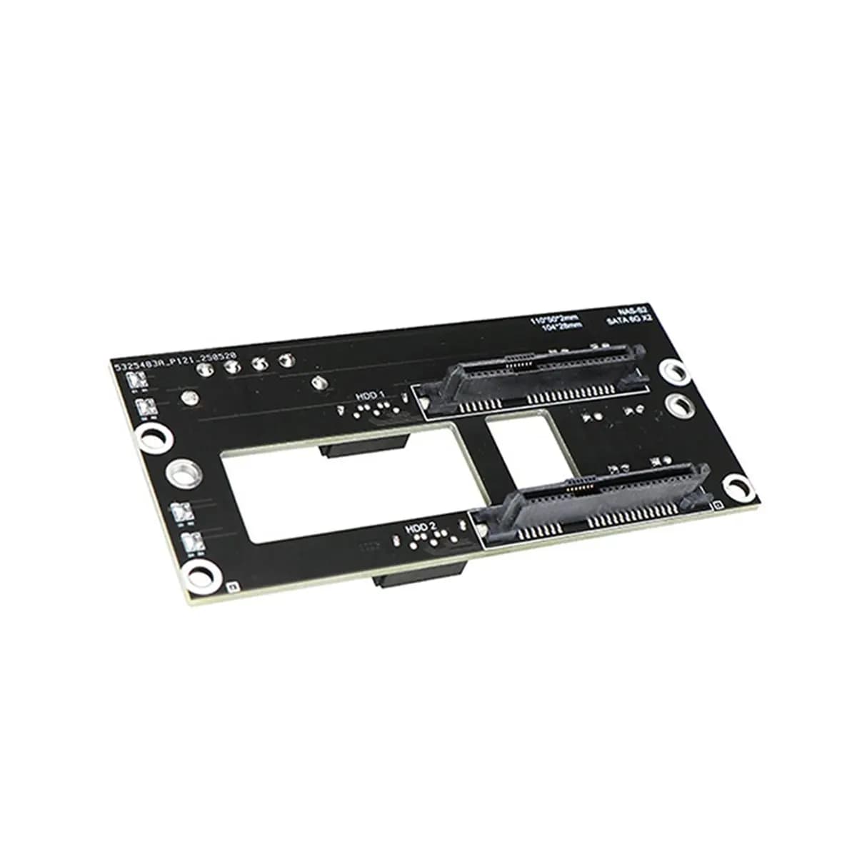 [VALUE PACK]Dual SATA 2.5inch Hard Drive Backplane NAS Chassis Adapter Plate SATA Large 4D Power Supply Storage Server Backplane
