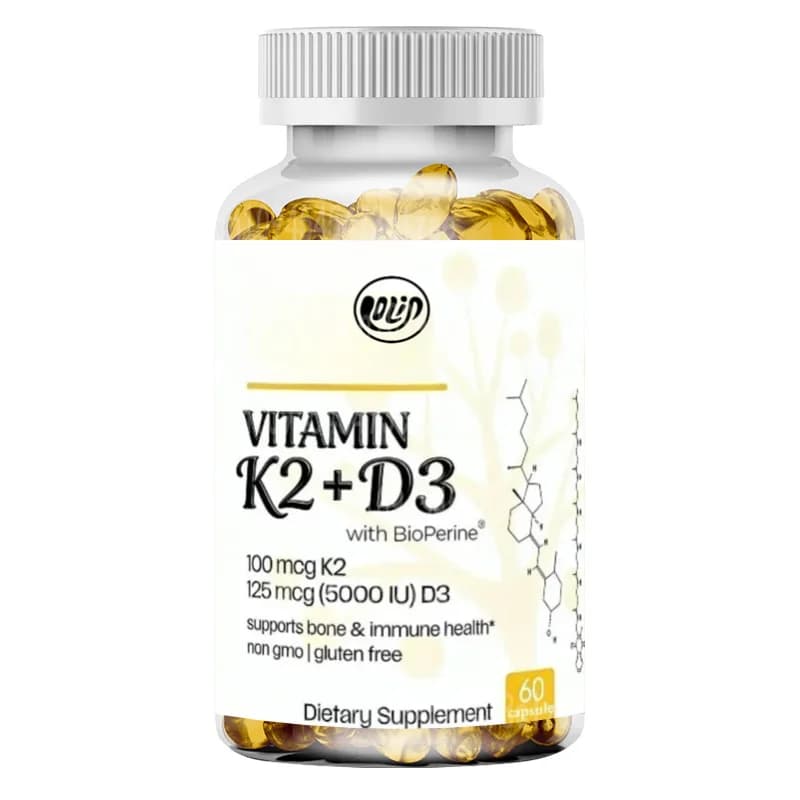 Integratore di Vitamina D3 K2 - 60 Capsule per Supportare la Salute Immunitaria