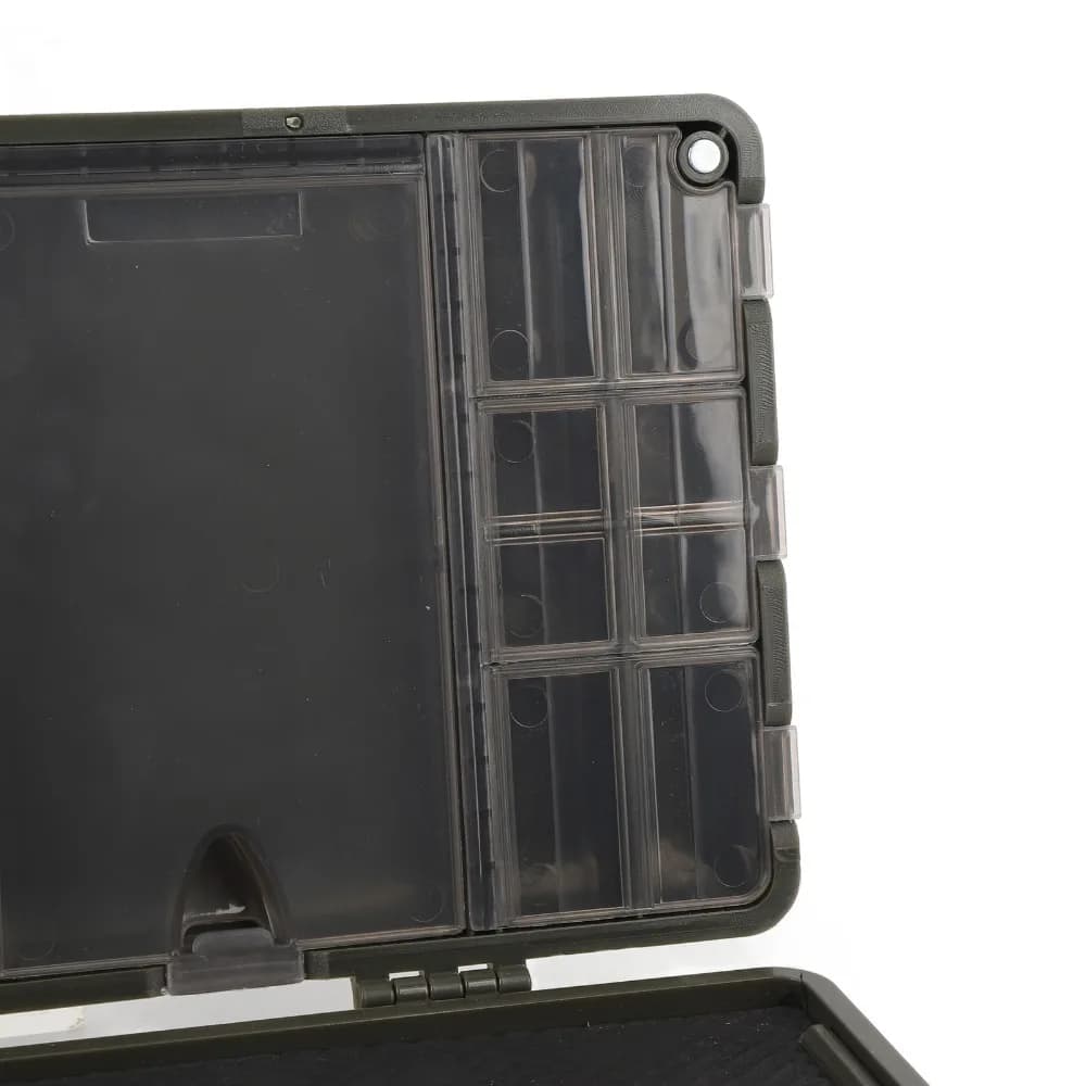 PP Fishing Rig Container Magnetic Closure 24*12.4*3.5cm Fly Fishing Tackle Box Lightweight Fishing Lure Storage Box