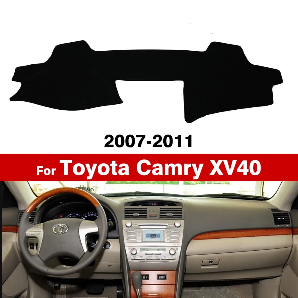 For Toyota Camry XV40 2007 2008 2009 2010 2011 Dash Zerbino Parasol Anti-Uv Mats Accessories Car Dashboard Cover