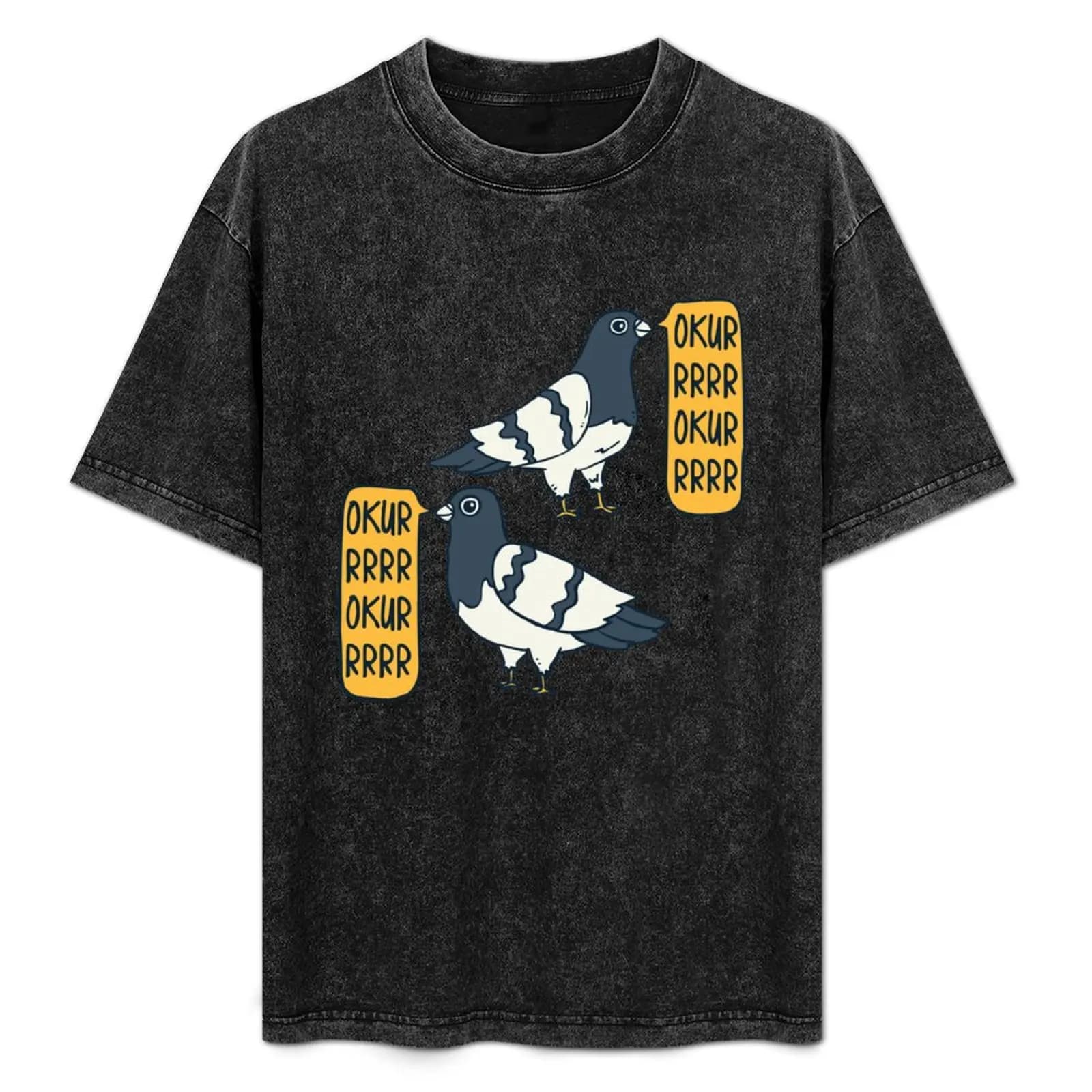 Okurrr Pigeon Bird Town Dove Archimedes City Deaf Pop Culture Idea regalo T-shirt da lavoro quotidiana a maniche corte