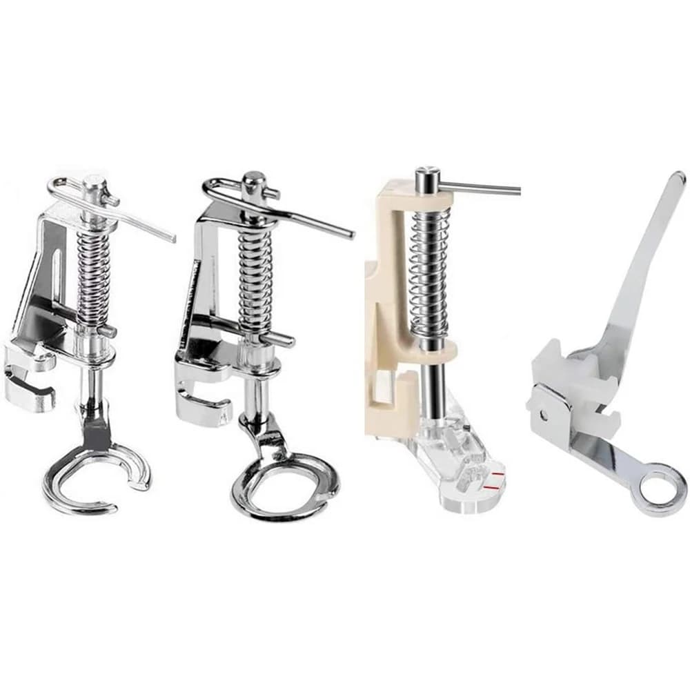4 pz/set Movimento Libero Quilting Ricamo Dammendo Piedino Per Singer Brother Per La Casa Gambo Basso Macchine Da Cucire Accessori