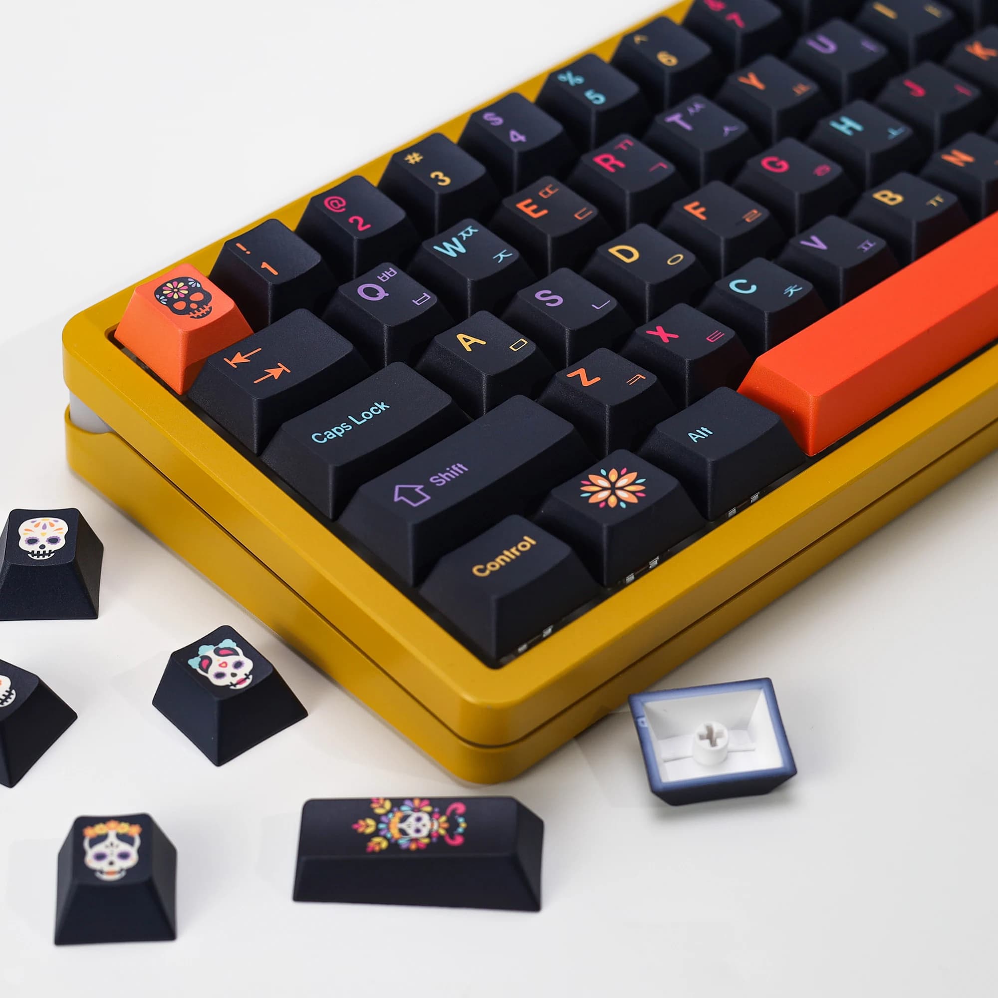 KBDiy GMK Mictlan Cherry Profilo PBT Coreano Keycap Personalizzato Alice Per MX Switch Aula Gaming 60 Tastiera Meccanica 143 Key Cap Set