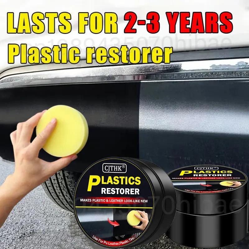 Plastic Restorer for Car Return to Polished Black Car Cleaning Products Plastic Leather Restores Automatic Paint Renovator and Repairs